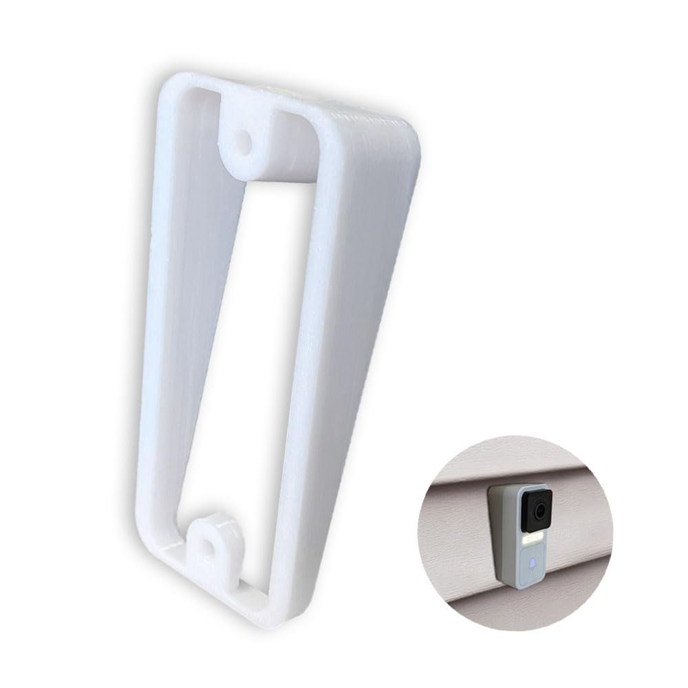 Sactulaz Vinyl Siding, Hardi Board, Aluminum Siding, Cedar Siding Mount Plate for Wyze Video Doorbell with Chime Bundle, Wedge Kit Design for Wyze Wired Video Doorbell