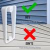 Sactulaz Vinyl Siding, Hardi Board, Aluminum Siding, Cedar Siding Mount Plate for Wyze Video Doorbell with Chime Bundle, Wedge Kit Design for Wyze Wired Video Doorbell view 3