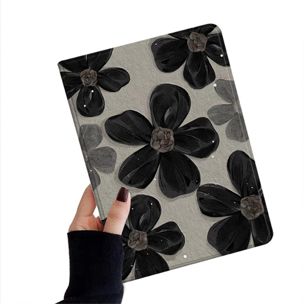 Flower Pattern Case Compatible with iPad Pro 11 inch 4th/3rd/2nd/1st Generation Floral Illustration Cover Auto Sleep Wake Support Pencil Charging,Color 15