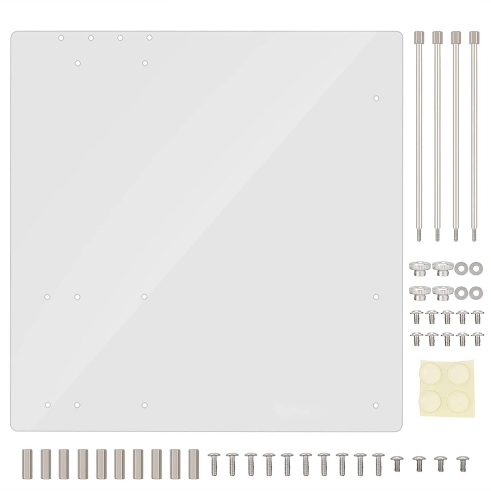 Computer Case Open Frame, 4mm Transparent Acrylic Frame PC Test Bench DIY Base Stand for M ATX Motherboard