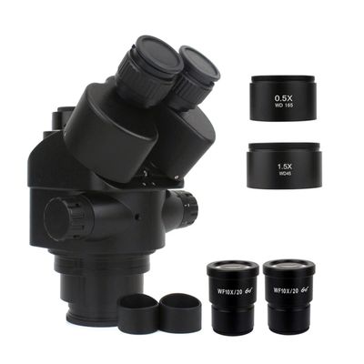 Lab Microscope Slides 7X-45X 3.5X-90X Simul-Focal Trinocular Microscope Zoom Stereo Microscope Head 0.5X 2.0X 0.7X 1.5X 0.75x Auxiliary Objective Lens Microscope Parts (Color : with 1.5X 0.5X)