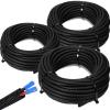 Sasylvia 1/4", 1/2", 3/8" x 100 Ft Split Wire Loom Tubing Automotive Wire Loom Assortment Split Cable Sleeves Bulk Flexible Electrical Conduit Protective Kit view 1