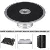 SUNGOOYUE Record Weight Stabilizer, Aluminum Disc Stabilizer with Protective Base Pad for Record Player (Silver) view 2