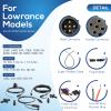 Bonbo 124-69 NMEA 2000 Network Starter Kit Replacement for Lowrance N2K-EXP-RD-2 Cable Kit with T-Connectors Male/Female Terminator for HDS LCX LMS GlobalMap view 3