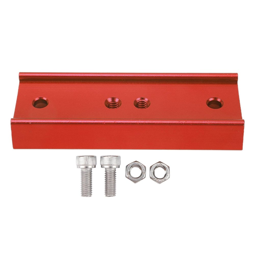 4.25in Rail Bar Metal Mounting Plate, Dovetail Plate Telescope Dovetail Mounting Plate for Equatorial Telescope Theodolite Tripod (Red)