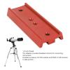 4.25in Rail Bar Metal Mounting Plate, Dovetail Plate Telescope Dovetail Mounting Plate for Equatorial Telescope Theodolite Tripod (Red) view 4