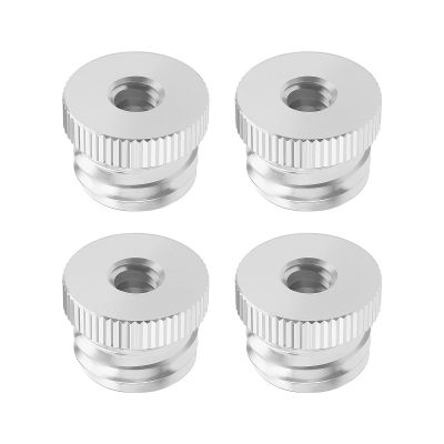 The Lord of the Tools 4Pcs 1/4 Inch - 20 to 5/8 Inch - 11 Laser Adapter Screw Adapter Studs Aluminum Alloy Threaded Adapter Accessories for Camera Tripods Mic Stands