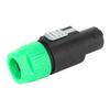 10PCS Audio Speaker Connector,Speaker Connector C NL4FC Audio Speaker Connector Waterproof Speakon Plug Cable Connector 4 Pin Speakon Plug Cable Connector Audio Video Connector Copper Plated (Green) view 2