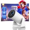 [Short Throw/Adjustable Stand]Mini projector with WiFi and Bluetooth, 2025 Upgrade Outdoor Portable Movie Projector 1080P, Auto Vertical Keystone, Home Projector for Phone/TV Stick, WiMiUS S27 (White) view 1