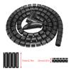 NDNCZDHC Spiral Cable Wrap Tube, Wire Organizer, Black, 3m x 16mm view 3