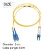 MECCANIXITY 5Pcs 6.6Ft Single-Mode Duplex Fiber Optic Patch Cable LSZH Fiber Jumper Optical LC to SC for Data Centers Router Switches Transceivers view 2