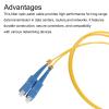 MECCANIXITY 5Pcs 6.6Ft Single-Mode Duplex Fiber Optic Patch Cable LSZH Fiber Jumper Optical LC to SC for Data Centers Router Switches Transceivers view 4
