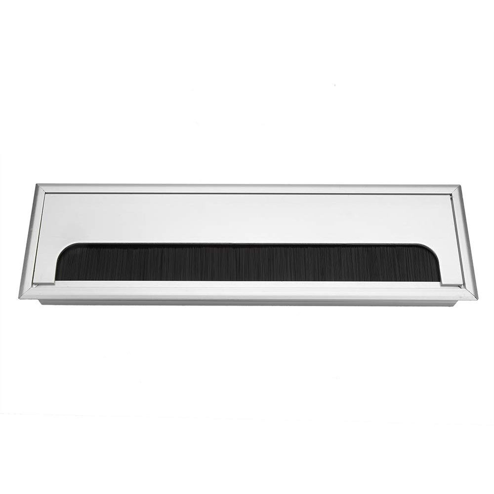 Gavigain Aluminium Desk Computer Wire Cable Tidy Outlet Insert Hole Top Cover(Large)