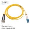 MECCANIXITY 1Pcs 6.6Ft Single-Mode Duplex Fiber Optic Patch Cable LSZH Fiber Jumper Optical LC to ST for Data Centers Router Switches Transceivers view 2