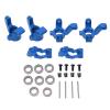 OUKENS RC Steering Group Assembly Set Car Model Accessory Aluminum Alloy RC Car Steering Assembly Kit for Car Upgrade Parts (Blue and Red) (Red)