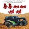 OUKENS RC Steering Group Assembly Set Car Model Accessory Aluminum Alloy RC Car Steering Assembly Kit for Car Upgrade Parts (Blue and Red) (Blue) view 3