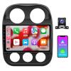 10.2 Inch 5G WiFi 8 Core Car Stereo Upgrade Radio for 2010-2016 Jeep Compass Patriot Carplay Android Auto Android 13.0 Support FM/AM/RDS 48EQ Mirroring Rear 1080P Camera SWC 4RAM+64ROM view 1