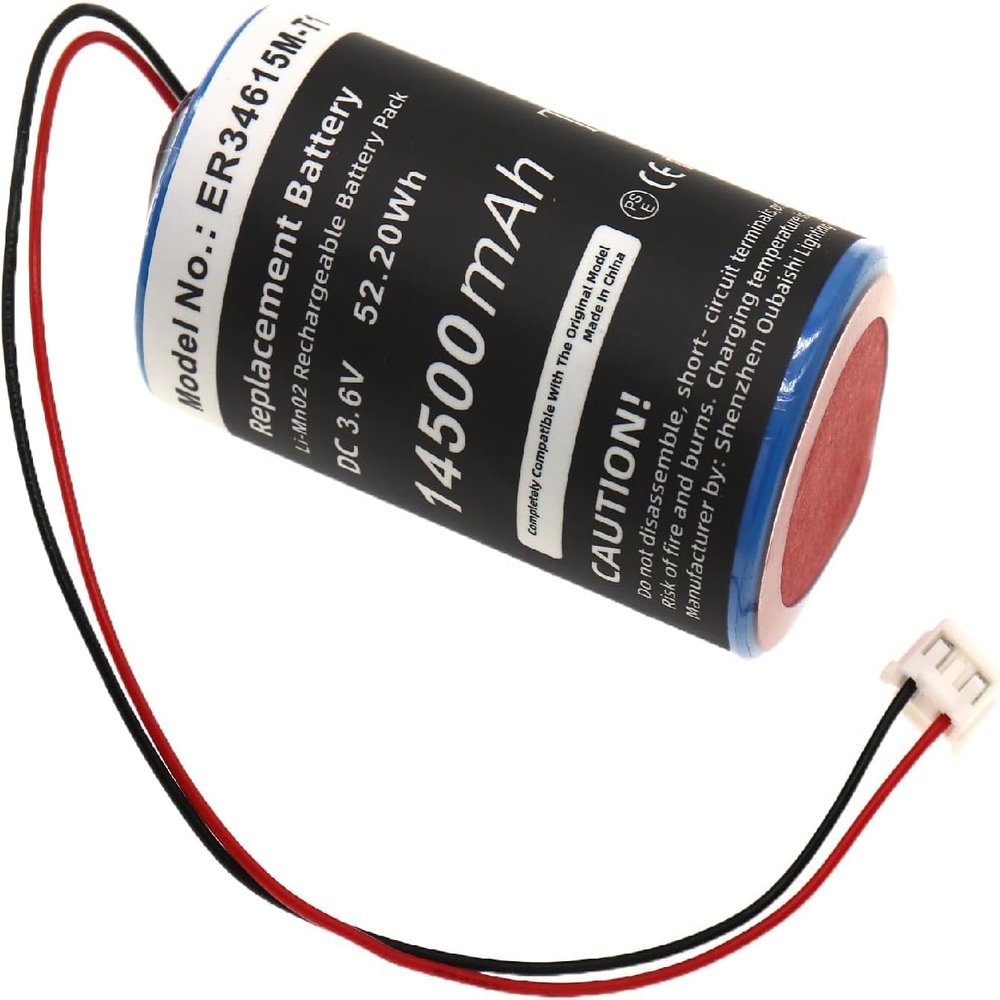 BUSFUIVA Replacement Battery for DSC 2 Way Wireless External Siren, Impassa Wireless Siren, WT4911, WT4911B, WT4911Bm, WT4911R, WT4911R Wireless Outdoor Sire, WT8911 3.6V/14500mA
