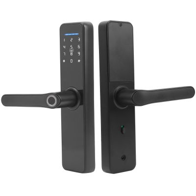 Cerradura Inteligente Cerradura Inteligente Smart 331912 Smart WiFi Electronic Door Lock Fingerprint Password Ic Card Mechanical Keys Unlock for Tuya