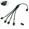 1-to-4 ARGB Splitter Cable, 5V 3-pin to JST SM 3Pin Female Adapter Cable, 5V 3-Pin Digital Addressable RGB Splitter Cable, 1 to 4 Female ARGB Cable, 11.8 Inches, 1-Pack view 2