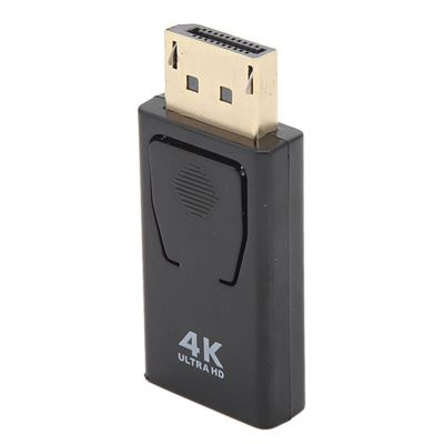 4K Displayport to Adapter, Compact Uni Directional Display Port to Video Monitor Converter Cable Male to Female, Compatible with Laptop Desktop TV HDTV Monitor Projector