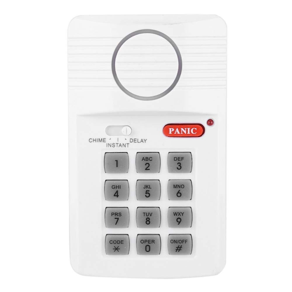 House Alarm Systems Garage Door Alarm 24133 Door Alarm System 3 Settings Security Keypad with Panic Button for Home Office