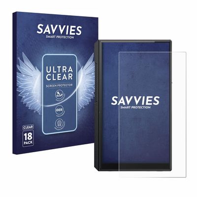 savvies Screen Protector compatible with FiiO M11s Protection Film Clear 18-Pack