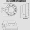 CV-7667KHD Series, 1080P 4-in-1 Starvis Analog Turret Dome Camera view 2