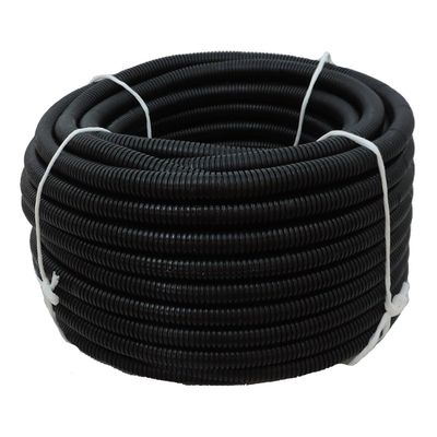 1.5 in. x 100 ft Shurtek Flexible Corrugated Black HDPE Non Split Tubing Wire Loom