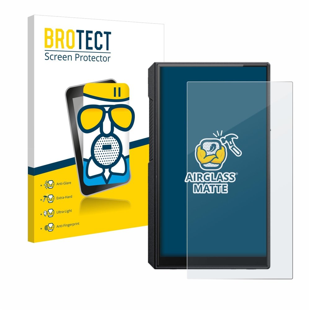 brotect Anti-Glare Glass Screen Protector Matte compatible with FiiO M11s - Anti-Scratch 9H Protection Film