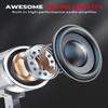 KEMIMOTO Motorcycle Speaker, ATV Motorcycle Stereo Speaker, Waterproof Motorcycle Radio Sound Bar 0.7-1 in, 60 Watts Max Built-in Amplifier, AUX in, USB, Bluetooth-Compatible, FM Radio, Silver view 3
