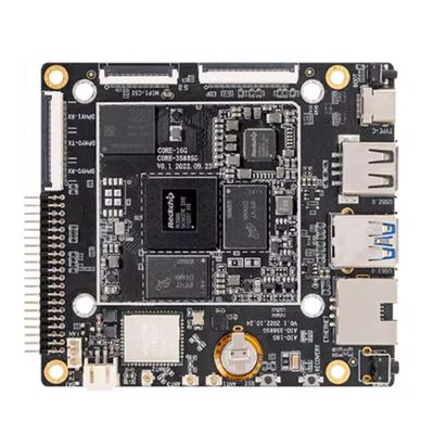 AIO-3588SG Octa-Core 8K AI Mainboard Features Frequency of up to 2.4GHz, 6 Tops Computing Power NPU (4G LPDDR4 32G eMMC)