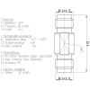 1.85 mm Wave Connector Precision 1.85 mm Female to 1.85 mm Female Adapter Stainless Steel Body Microwave Adapter, 50 Ohm,DC to 67 GHz, VSWR 1:1.25 view 2