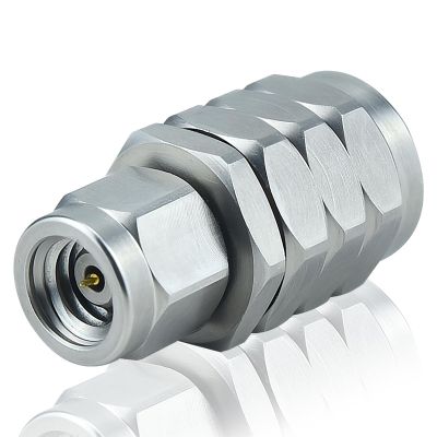1.0 mm 1.85 mm Wave Connector Precision 1.0 mm Male to 1.85 mm Male Adapter Stainless Steel Body Microwave Adapter, 50 Ohm,DC to 67 GHz, VSWR 1:1.2