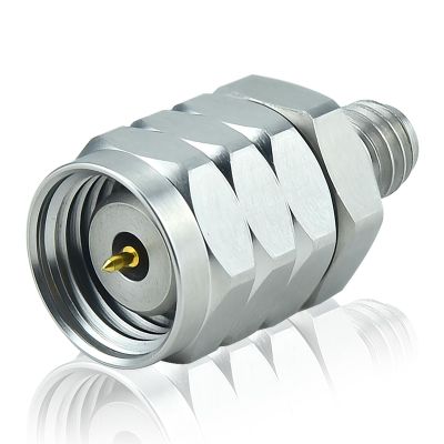 1.0 mm 1.85 mm Wave Connector Precision 1.0 mm Female to 1.85 mm Male Adapter Stainless Steel Body Microwave Adapter, 50 Ohm,DC to 67 GHz, VSWR 1:1.2