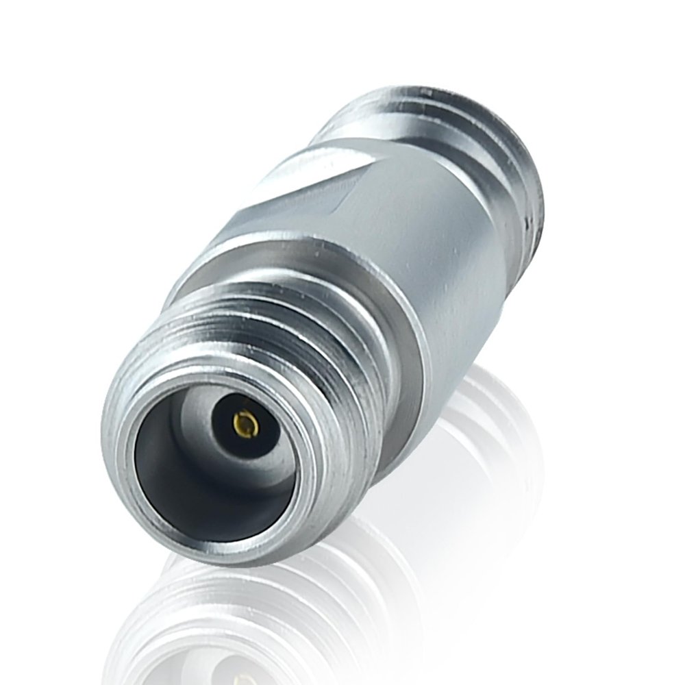 1.0 mm Wave Connector Precision 1.0 mm Female to 1.0 mm Female Adapter Stainless Steel Body Microwave Adapter, 50 Ohm,DC to 110 GHz, VSWR 1:1.3