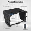 Nitze Cage for PortKeys LH7P / LH7H 7" Monitor with Built-in NATO Rail and PU Leather Sunhood - JT-I03B view 4