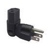 JORINDO NEMA 5-15P to IEC320 C13 AC Power Converter,American Standard 3-pin Plug to C13 3-Hole Power Converter PlugL-Shape USA 5-15P Male 3 Prong to C13 Female Laptop Power Adapter Plug view 3