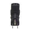 JORINDO NEMA 5-15P to IEC320 C13 AC Power Converter,American Standard 3-pin Plug to C13 3-Hole Power Converter PlugL-Shape USA 5-15P Male 3 Prong to C13 Female Laptop Power Adapter Plug view 4