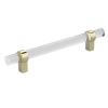 Zerodis Drawer Knob Practical Decorative Crystal Acrylic Handle for Cabinet Bookcase (Hole Pitch 96 Gold) view 1