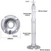 AlfaView Extendable Mounting Pole for Security Camera, 20cm-40cm Telescopic Mounting Pole with 1/4" Thread Adapter, Universal Aluminum Ceiling Wall Mount for Dome Bullet Camera (Silver) view 3