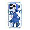 [EarpEarp] Wave Label CASE, Designed for iPhone 14, Shockproof Phone Case, Lightweight and Shock Absorbption, and Design, Camera and Screen Protection (Blue) view 1