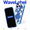 [EarpEarp] Wave Label CASE, Designed for iPhone 14, Shockproof Phone Case, Lightweight and Shock Absorbption, and Design, Camera and Screen Protection (Blue) view 2