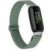 Vancle Elastic Bands for Fitbit Inspire 3 Bands Women, Breathable Adjustable Replacement Stretchy Nylon Loop Wristband Sport Straps Compatible with Fitbit Inspire 3 Fitness Tracker (Green) view 1