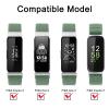 Vancle Elastic Bands for Fitbit Inspire 3 Bands Women, Breathable Adjustable Replacement Stretchy Nylon Loop Wristband Sport Straps Compatible with Fitbit Inspire 3 Fitness Tracker (Green) view 3