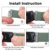 Vancle Elastic Bands for Fitbit Inspire 3 Bands Women, Breathable Adjustable Replacement Stretchy Nylon Loop Wristband Sport Straps Compatible with Fitbit Inspire 3 Fitness Tracker (Green) view 4