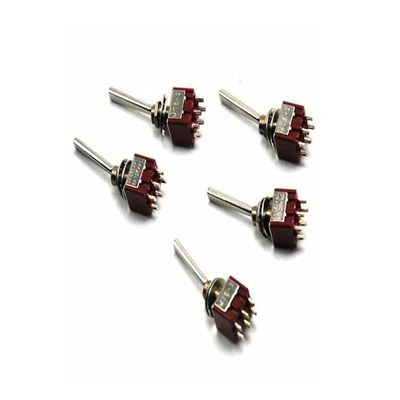 5pcs Toggle Switch for Amplifier DAC Long Flat Handle/Amplifier Chassis Tube