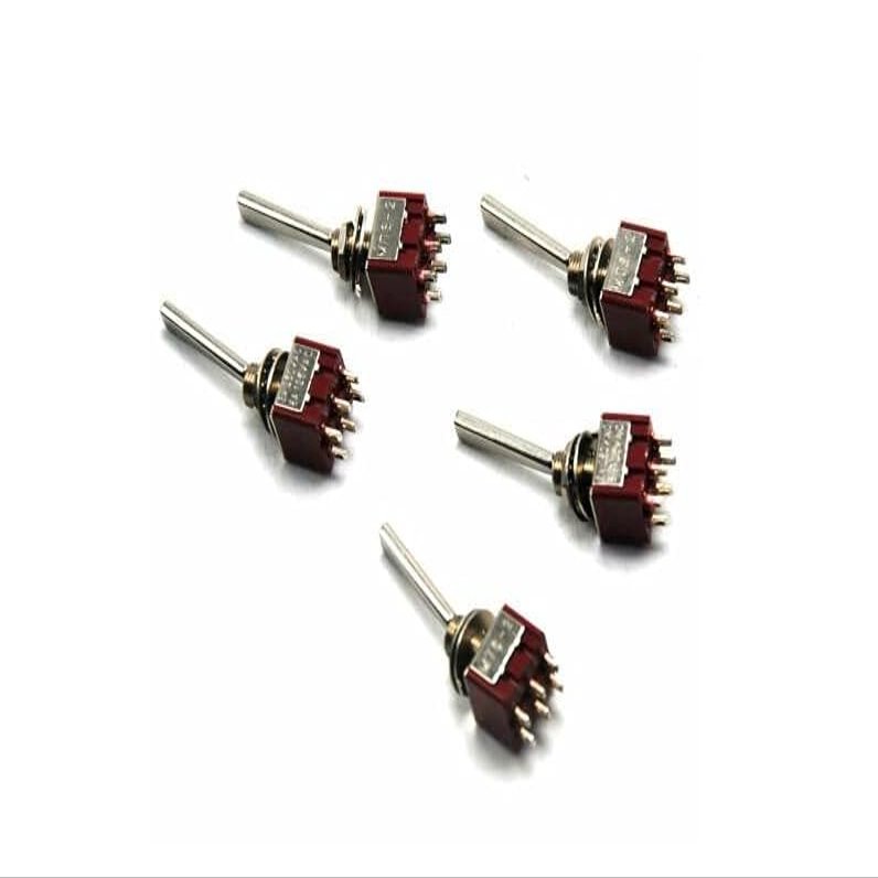 5pcs Toggle Switch for Amplifier DAC Long Flat Handle/Amplifier Chassis Tube