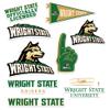 Wright State University 8ct Vinyl Large Deluxe Stickers Variety Pack - Laptop, Water Bottle, Scrapbooking, Tablet, Skateboard, Indoor/Outdoor - Set of 8 view 1