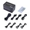 Phanteks (PH-CBKT-G5S_BK01) Revolt Cable Kit, PCIe Gen5 Starter Set, 12VHPWR, Individually Sleeved Cables with Combs, Compatible with Revolt and AMP Series Power Supplies, Black view 1